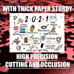 ZGHYBD Christmas Jigsaw Puzzle 1000 Pieces 2020 Memorialize This Weird Year Pandemic Quarantine Commemorative Jigsaw Puzzles with Gaming Experience For Family 6#
