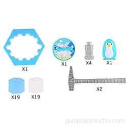 1pc ahorro de pingüino juego Trampa pingüino para romper hielo mesa de juego para niños padres e hijos juguete educativo interactivo adecuado para niños mayores de 3 años (Thin 25 5 * 25 5 * 6 cm)
