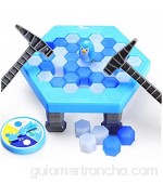 1pc ahorro de pingüino juego Trampa pingüino para romper hielo mesa de juego para niños padres e hijos juguete educativo interactivo adecuado para niños mayores de 3 años (Thin 25 5 * 25 5 * 6 cm)
