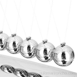 Bolas de equilibrio de Newtons con base en forma de Z bola de equilibrio clásica de cuna de Newton péndulo de bola de acero físico decoración educativa para escritorio de oficina en casa