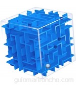Cestbon Laberinto Cubo mágico para Hijos Adultos Ideas de Regalos para Hombres y Mujeres niños y niñas Juguetes 3D del Rompecabezas del Laberinto de Balonmano Azul