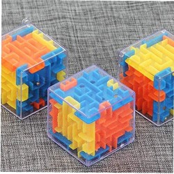 Cubo del Rompecabezas 3D Maze la Mano del Juguete Juego de Caja de la Caja Bolas rodantes Juguetes de niños desafío de Equilibrio Fidget Laberinto Juguetes para niños