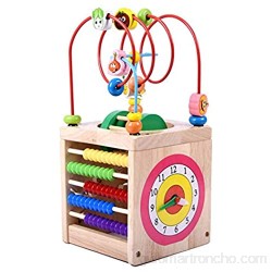 De colores Madera de bolas laberinto madera del niño del juguete de madera educativo Círculo forma del cordón laberinto juguetes educativos Laberinto niños de la diversión alrededor de bolas de Kid R