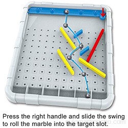 Gravity Mazes Falling Marble Lógica Juego DIY Pinball Juego de mesa Juego de lógica para niños Laberinto Puzzle Juego de tablero