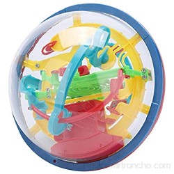 Hztyyier Bola de Laberinto esférica 3D Rompecabezas para niños Juegos de Pelota Juguetes Platillo Volador Barreras desafiantes Bola de Laberinto Rompecabezas mágico
