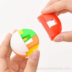 JKKJ Mini 3D Magic Puzzle Ball Inteligencia e Idea Laberinto Juego Juguetes – Duro Desafiante Laberinto Regalos para niños y adultos
