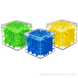 Macium 3D Laberintos - Mini Juegos Rompecabezas - Set de 24 Puzzles - Juegos con Niveles Diferentes Regalos de Fiesta Cumpleaños - Detalles Sorpresa - para Adultos o Niños