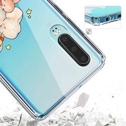 Suhctup Funda Compatible con Huawei Mate 10 Transparente Carcasa con Dibujos Animados TPU Silicona Protectora de Golpes Anti Choques Slim Case Cover Bumper para Huawei Mate 10(17)