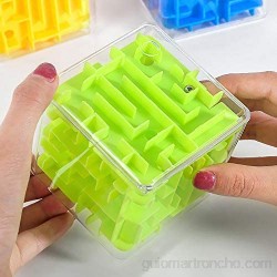 VANKER Mágico laberinto 3d cubo mágico laberinto Juquetes juego de puzzle para los hijos adultos - Verde