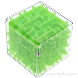 VANKER Mágico laberinto 3d cubo mágico laberinto Juquetes juego de puzzle para los hijos adultos - Verde