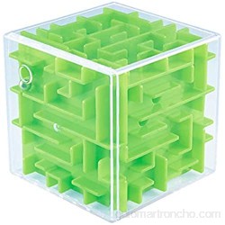 WXXW 3D Cube Puzzle Laberinto Niños Juego de la Mano Juegos de Pelota Juguete Inteligencia Educativa Descompresión temprana Desafío Cerebral Cerebro Juguete Green