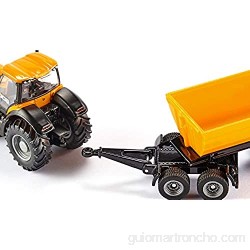 SIKU 1858 Tractor JCB con dolly y caja basculante 1:87 Caja basculante desmontable Metal/Plástico Amarillo