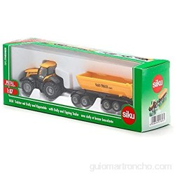 SIKU 1858 Tractor JCB con dolly y caja basculante 1:87 Caja basculante desmontable Metal/Plástico Amarillo
