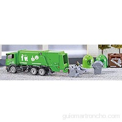 siku 1890 Camión de basura con contenedor Zona de carga inclinable Contenedor accesorio 1:87 Metal/Plástico Verde