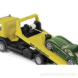 siku 2712 Grúa de vehículos Diseño ADAC Incl. coche de juguete 1:55 Metal/Plástico Amarillo