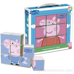 Cefa Toys- Peppa Pig Rompecabezas 9 Cubos Miscelanea (88233)