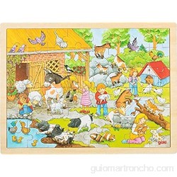 GOKI- Puzzle Zoo de Animales domésticos Rompecabezas Color (Multicolor) (57685)