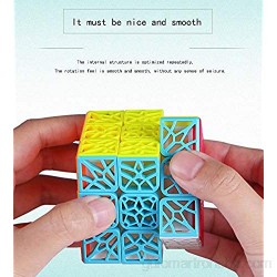 HSJDP 3x3x3 Speed Cube Smooth Magic Puzzle Magnetic Vivid smoothly Twist Adjustable Fibra Carbono magico Educativo Best Ghost Collection Pack Mirror Box