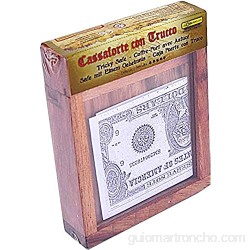 Logica Juegos Art. Caja Fuerte con Truco M - La Caja Secreta - Dificultad 5/6 Increíble - Rompecabezas de Madera - Colección Leonardo da Vinci