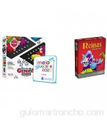 Lúdilo- Batalla de Genios 3D Mesa Rompecabezas Madera educativos Juegos Inteligencia niños Puzzles + Lúdilo- Reinas durmientes Juego de cartas educativo para niños