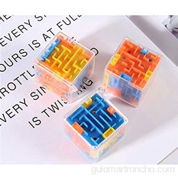 SimpleLife 3D Laberinto Cubo Mágico Laberinto Juguete con Ruedas Juguetes educativos Llavero Juguetes para niños Regalo Color al Azar