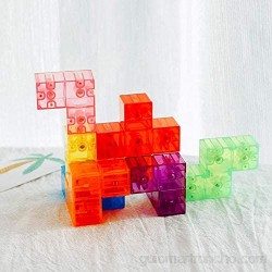 Alfa Matrix (2010-09-07) Magnetic Cube mágico 3x3x3 Magnet Cube Building Blocks Juego ensamblado de Juguete con 54 Tarjetas para niños pequeños