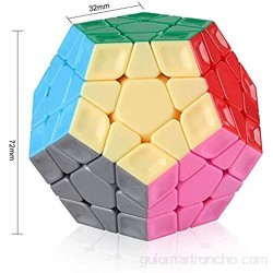 Coogam Cyclone Boys Magic 3x3 Megaminx Cubo Mágico Profesional Pentagonal Megamix Cubo de Velocidad de Juguete