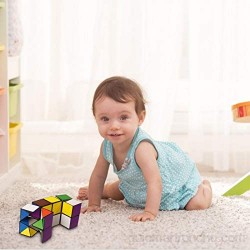Cucheeky Cubo mágico 2 en 1 con diseño de estrella 3D en relieve juguete para niños y adultos