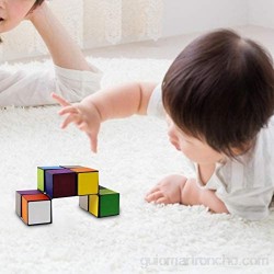Cucheeky Cubo mágico 2 en 1 con diseño de estrella 3D en relieve juguete para niños y adultos
