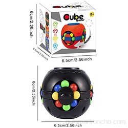 Fidget Spinner juguetes de cubo mágico de descompresión creativa juguete de giroscopio de punta de dedo de Little Magic Bean juguete de cubo giratorio de rompecabezas de cuentas de colores