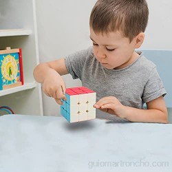 Georgie Porgy Juego de 2 bolas de arco iris mágicas 3 x 3 cubos de velocidad rompecabezas cubo Fidget juguete para niños adultos cerebrales juguetes educativos IQ juegos regalos de cumpleaños