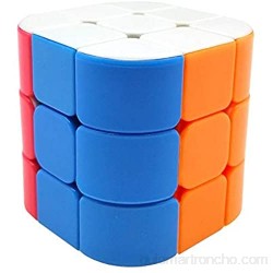GLBS Color Sólido Cilindro Cubo del Rompecabezas del Cubo Mágico Principiante Entretenimiento Sensación Suave Y Estructura Estable Cubo De La Velocidad De Plástico ABS Magic Puzzle Juguete For Niños