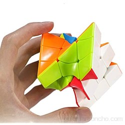 HAOZHAO Regalo for Adultos niños Neo torsión Cubo mágico de Coloful Twisted del Rompecabezas del Cubo Dedo Juguetes Speed ​​Professional Cubos de Juguetes educativos para (Color : Torsion)
