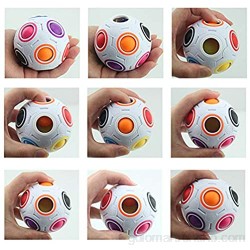 Lengus Magic Rainbow Ball Speed Cube Rompecabezas de regalo educativo AZ Inteligencia Juguetes 3D Puzzle Fidget Bolas para niños
