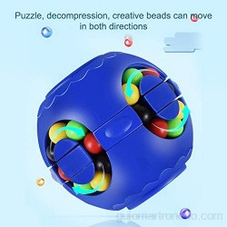 Luopei Cubo de descompresión con giroscopio de frijol mágico giroscopio giratorio de juguete creativo giroscopio juguete para niños y adultos alivio del estrés