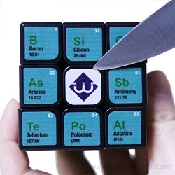 Magic Speed ​​Cube Impresión UV Química para Adultos Herramienta De Aprendizaje De Adultos Pedido 3D Puzzle Magic Cube Regalo Juguetes Educativos para Niños Adultos Blanco