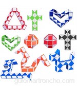 Mini Cubo de Serpiente de 10 Piezas Mini Puzzle de Plástico Cubo de Juguete Magic Speed Cubes para Rellenadores de Bolsos de Fiesta para niños Artículos para Fiestas(Color Aleatorio )