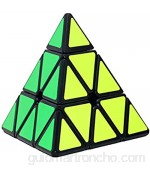 NiceButy 1pc Pirámide sin pegatinas Speed ​​Cube Triangle Cube Puzzle (negro)