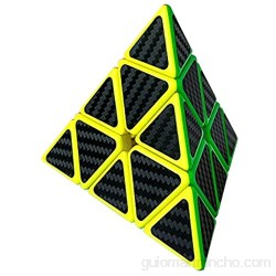 Wings of wind - Eco-Friendly plásticos Speed Pyraminx Cubo mágico Cubo de Puzzle Triangular (Fibra de Carbono)