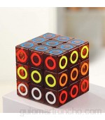 WJHH Educación Infantil Ciencia y educación Cubo de Rubik de Tercer Orden círculo Cuadrado Fluorescente para Principiantes Competencia Velocidad Tornillo Suave Inteligencia Desarrollo Juguete