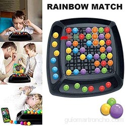 WLCY Rainbow Ball Elimination Game Kid Parent Interaction Family Game Puzzle Magic Chess Toy Set for Boys and Girls Halloween Christmas Birthday Gifts (B)