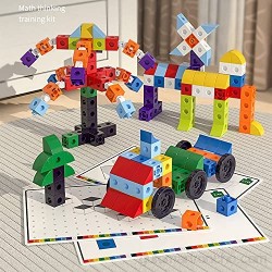 YHQ Matemáticas pensamiento entrenamiento conjunto padre-hijo bobo enseñanza bloques de construcción borrables juguetes infantiles 120capsules