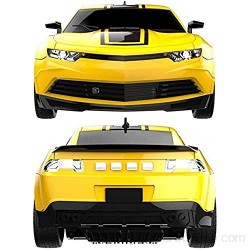 AIOJY 1/12 USB Modelo ABS Transformador coche del truco RC Hobby recarga del vehículo deformado de control remoto inalámbrico de coches RC amarillo control remoto de coches de juguete de regalo de N