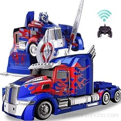 AIOJY La deformación del camión Optimus Prime RC Toy 360 ° Velocidad de Deriva Camión articulado del Robot Robot de Control Remoto 11 Años de Edad Fiesta de cumpleaños de Juguete transformable Modelo