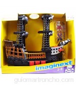 Fisher-Price Imaginext Black and Red Pirate Ship with 2 Figures by