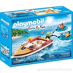 PLAYMOBIL Family Fun Lancha con Flotadores A partir de 4 años (70091)
