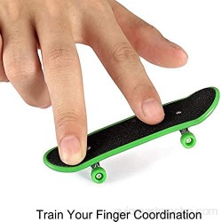 AumoToo Finger Skateboard Pack de 5 minipastillas de Juguete Deck Truck Finger Board Skate Park Boy Kids Regalo de niños (Patrón Aleatorio)