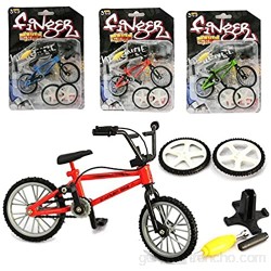 Bicicleta de dedo Juguetes de metal en miniatura Deportes extremos Finger Cycling Mountain Bike Juegos creativos Kids Christmas Gift (Color al azar)