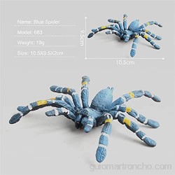 Enemy 1 unids araña Artificial Decoración de Halloween Simulated Spider Modelo Realista Plastic Spider Figurines Kids Educational Toys Regalo Es un Gran Regalo para Navidad Acción de Gracias