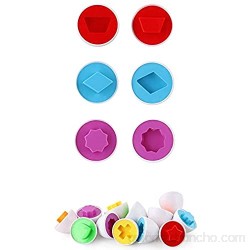 Enemy 6pcs Juguetes Juguetes Puzzle Juguetes Educativos Reconocer Color Forma Niños Huevo Juguete Juguete Juguete Juguete Juguete Divertido Niños Regalo Es un gran regalo para Navidad Acción de Graci